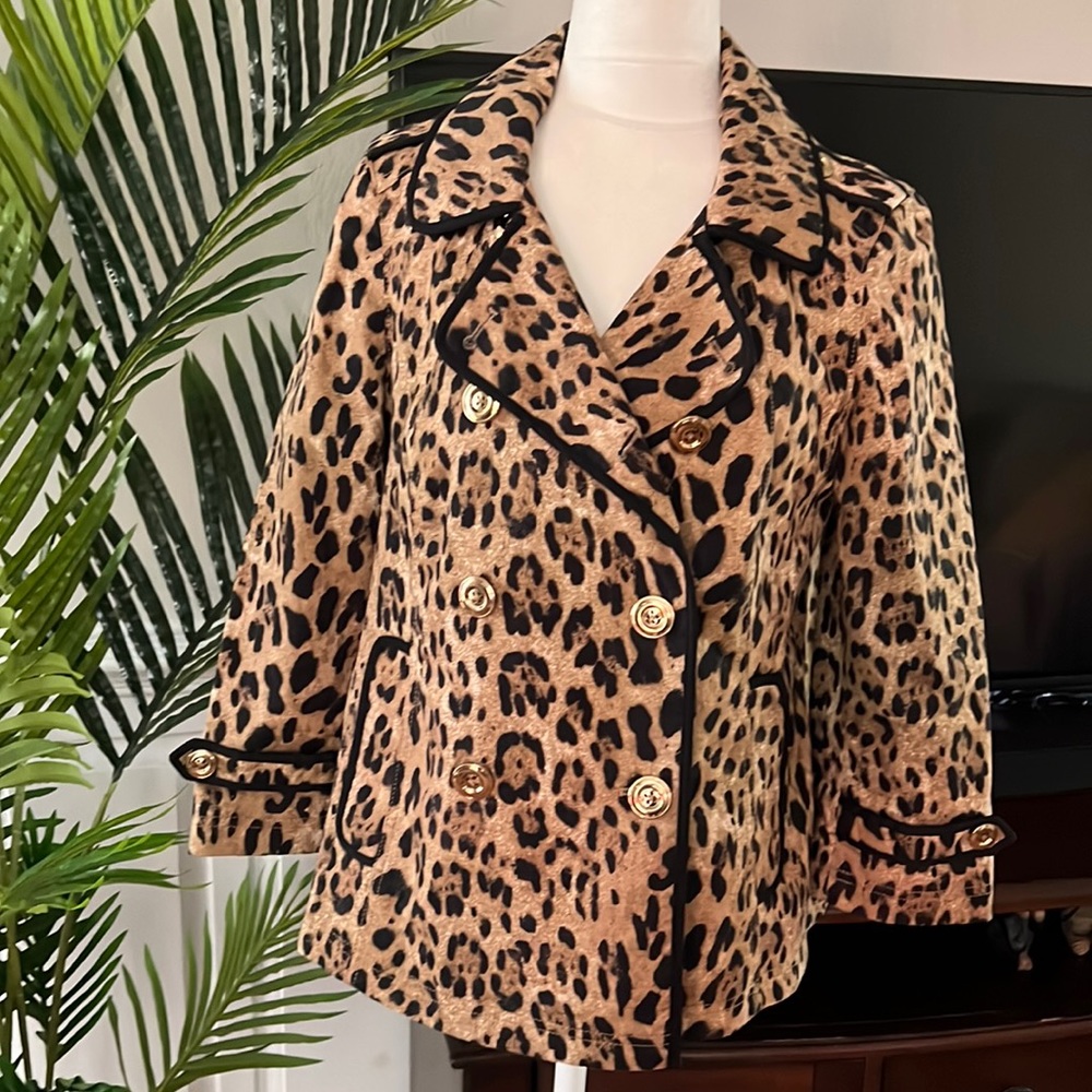 Leopard Print Whbm Jacket - image 1